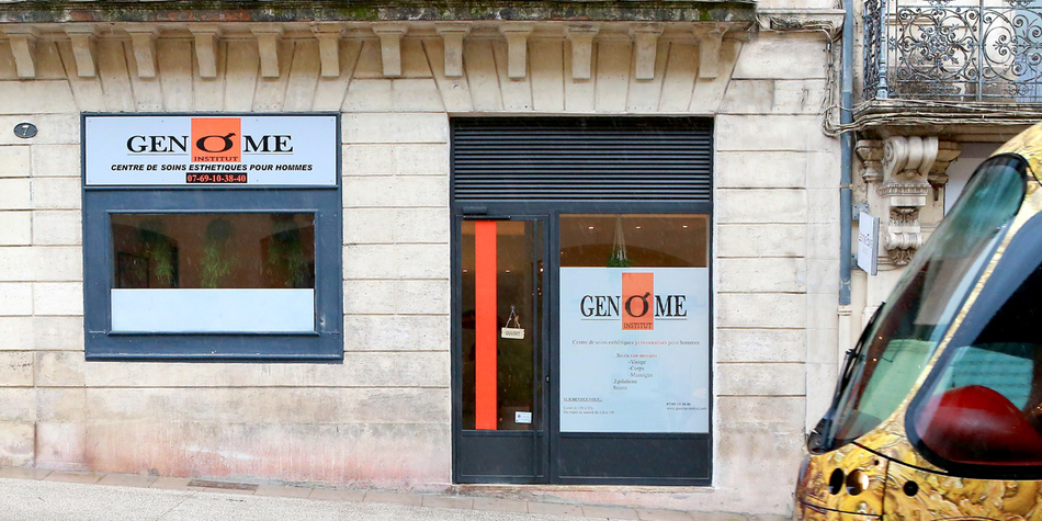 Genome Montpellier Institut de soins esthétiques pour hommes en centre-ville propose des prestations de mise en beauté et de soins pour le bien être de l'Homme.(® SAAM-fabrice Chort)