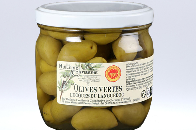 Olives Vertes Lucques du Languedoc AOP 200gr