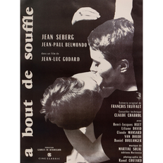 Affiche A bout de souffle - Jean-Luc Godard - Montpellier 