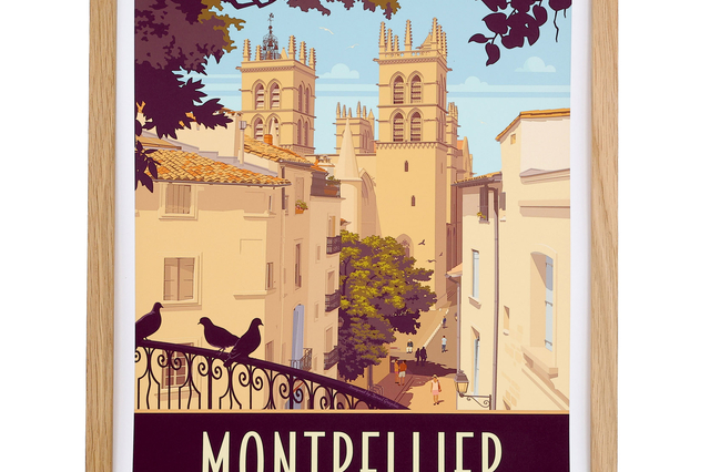 Affiche de la Cathédrale Saint Pierre - Montpellier 