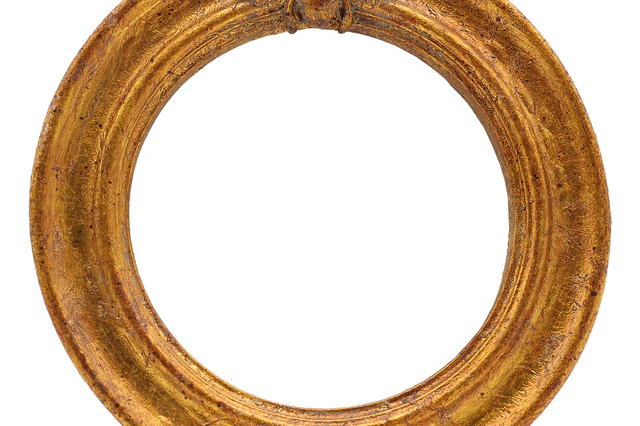 Cadre photo rond d'abeille