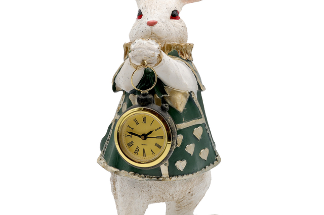 Lapin avec horloge