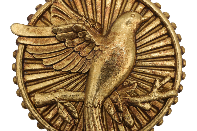 Médaillon mural oiseau
