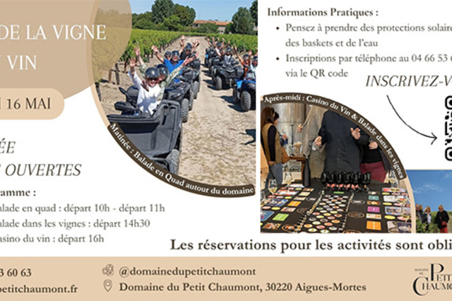 Domaine du Petit Chaumont : une journée portes ouvertes Samedi 16 mai 2026