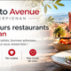 Resto-Avenue Perpignan : visuel des meilleurs restaurants à Perpignan avec plat gastronomique, terrasse et panorama sur la ville.